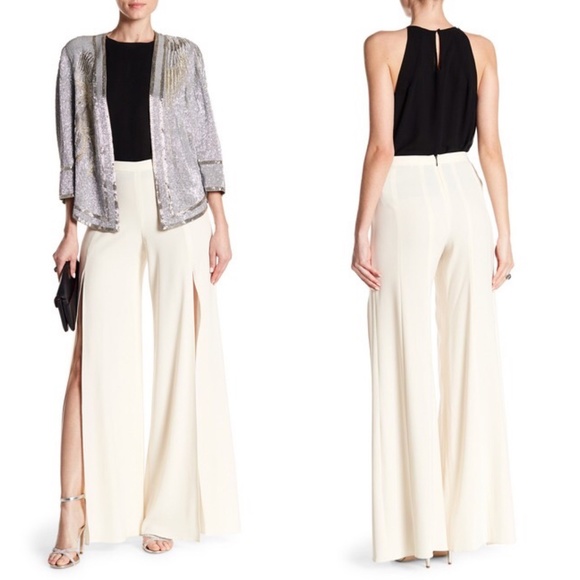 Haute Hippie Harlet Wide-Leg Slit Pants REVOLVE - Picture 6 of 8